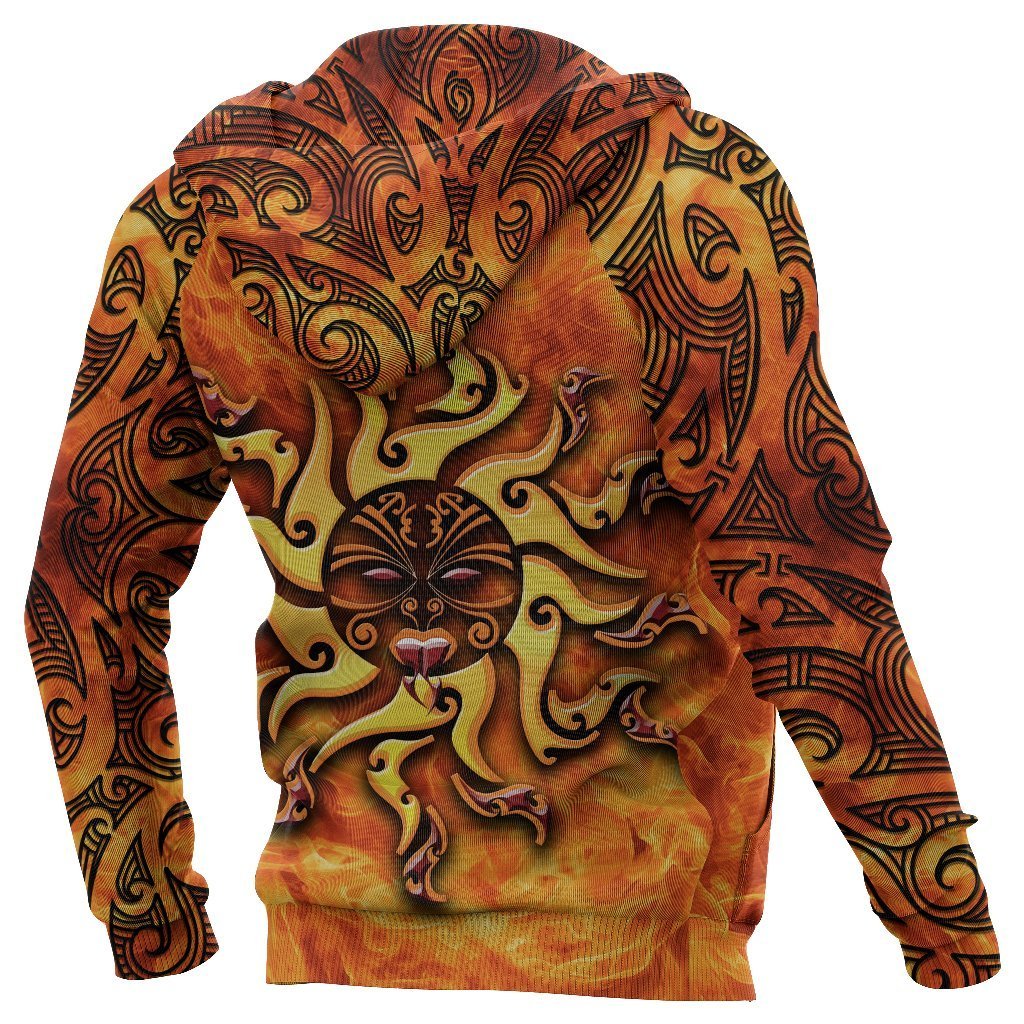 Maori Zip Hoodie Tamanuitera The Sun - Polynesian Pride