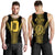 Oahu Island Polynesian Men's Tank Top - Comely Style - AH Yellow - Polynesian Pride