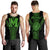 Molokai Island Polynesian Men's Tank Top - Comely Style - AH Green - Polynesian Pride