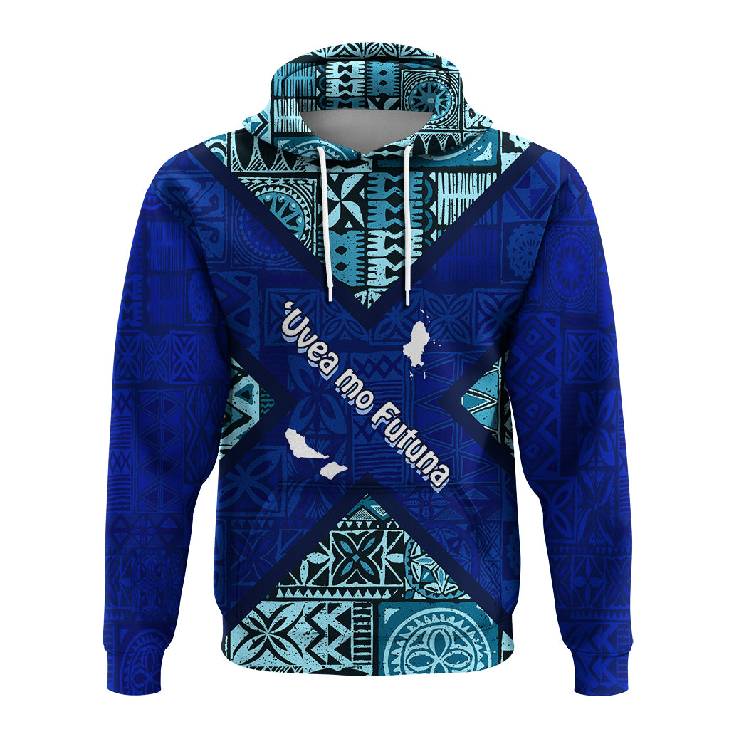 Uvea mo Futuna Dolphin Tapa Tribal Pattern Hoodie LT7 - Polynesian Pride