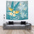 Hawaii Polynesian Turtles Plumeria Tropical Tapestry - Winter Style - AH Wall Tapestry Blue - Polynesian Pride