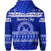 Tapunisiliva College Christmas Zip Hoodie Simple Style LT8 - Polynesian Pride