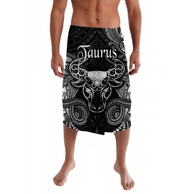 Taurus Zodiac Polynesian Lavalava Unique Style Black LT8 Black - Polynesian Pride