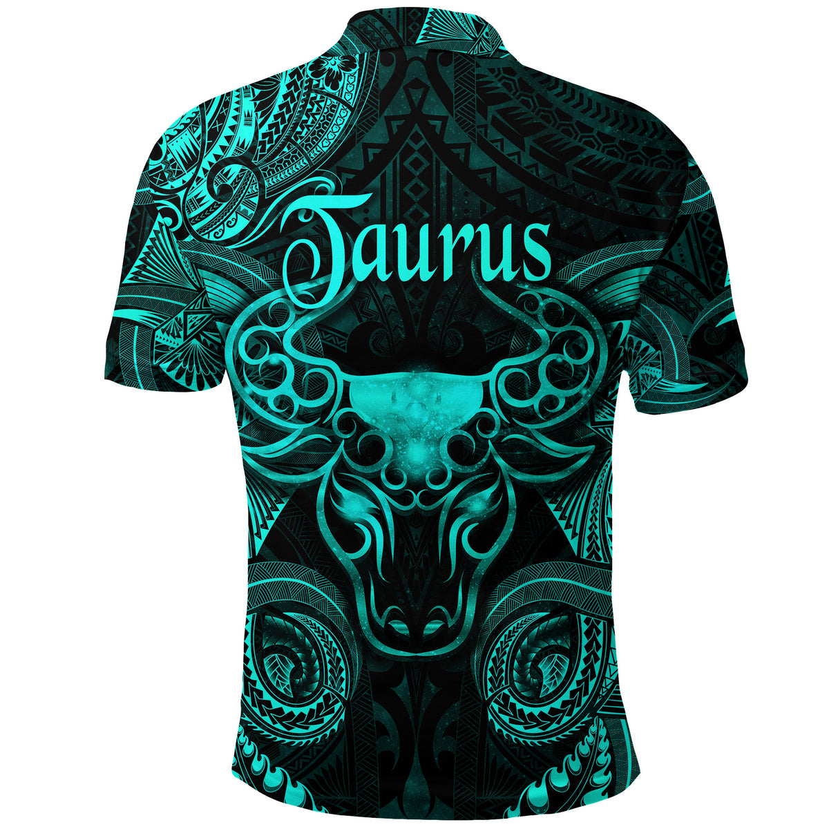 Taurus Zodiac Polynesian Polo Shirt Unique Style Turquoise LT8 - Polynesian Pride