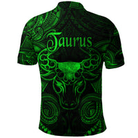Taurus Zodiac Polynesian Polo Shirt Unique Style Green LT8 - Polynesian Pride