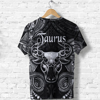 Taurus Zodiac Polynesian T Shirt Unique Style Black LT8 - Polynesian Pride