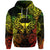 Custom Taurus Zodiac Polynesian Zip Hoodie Unique Style Reggae LT8 - Polynesian Pride