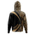 French Polynesia Hoodie Coat of Arm Lauhala Gold Circle Zip Hoodie Gold - Polynesian Pride