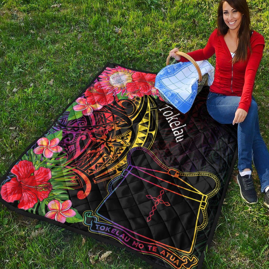 Tokelau Premium Quilt - Tropical Hippie Style - Polynesian Pride