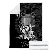 Tokelau Premium Blanket - Fish With Plumeria Flowers Style - Polynesian Pride