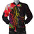 Tokelau Men's Bomber Jacket - Tropical Hippie Style Black - Polynesian Pride