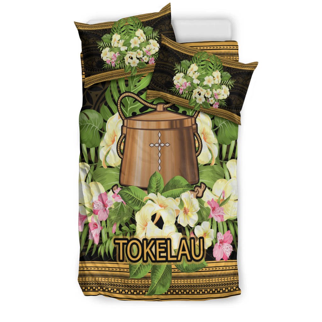 Tokelau Bedding Set - Polynesian Gold Patterns Collection - Polynesian Pride