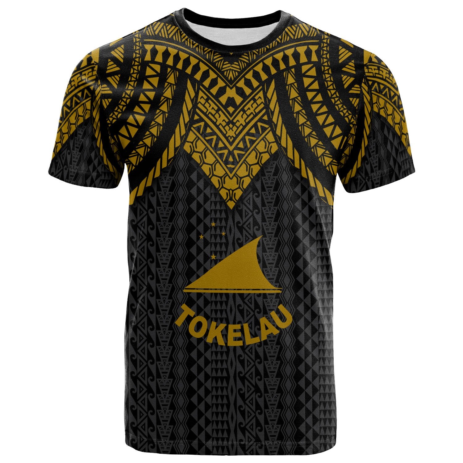 Tokelau T Shirt Polynesian Armor Style Gold Unisex Art - Polynesian Pride