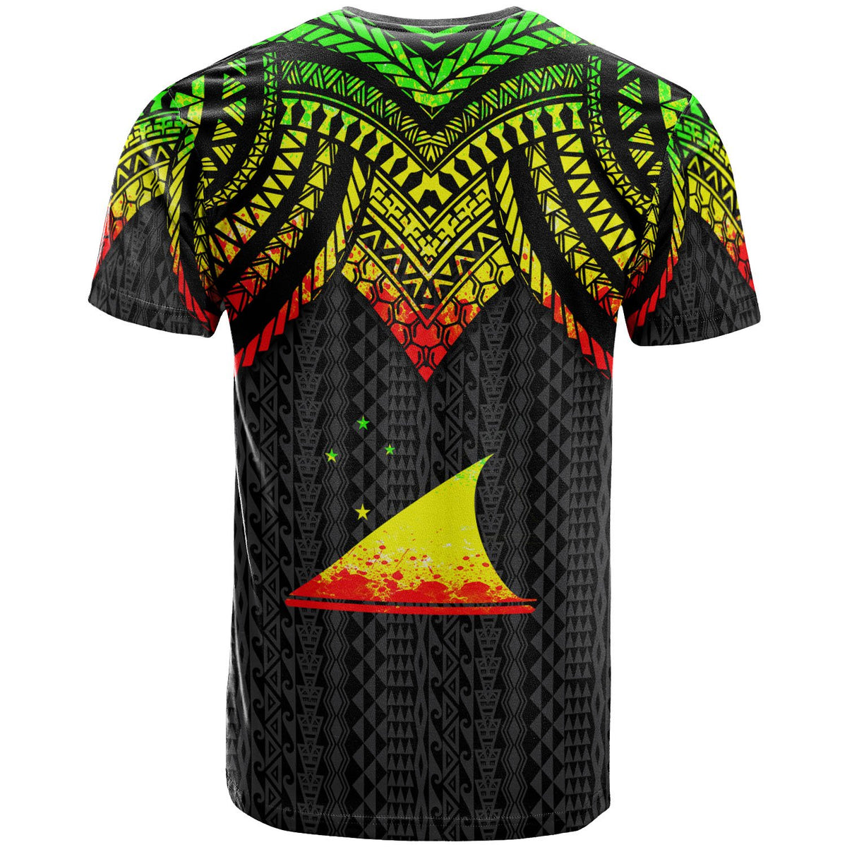 Tokelau Custom T Shirt Polynesian Armor Style Reagge - Polynesian Pride