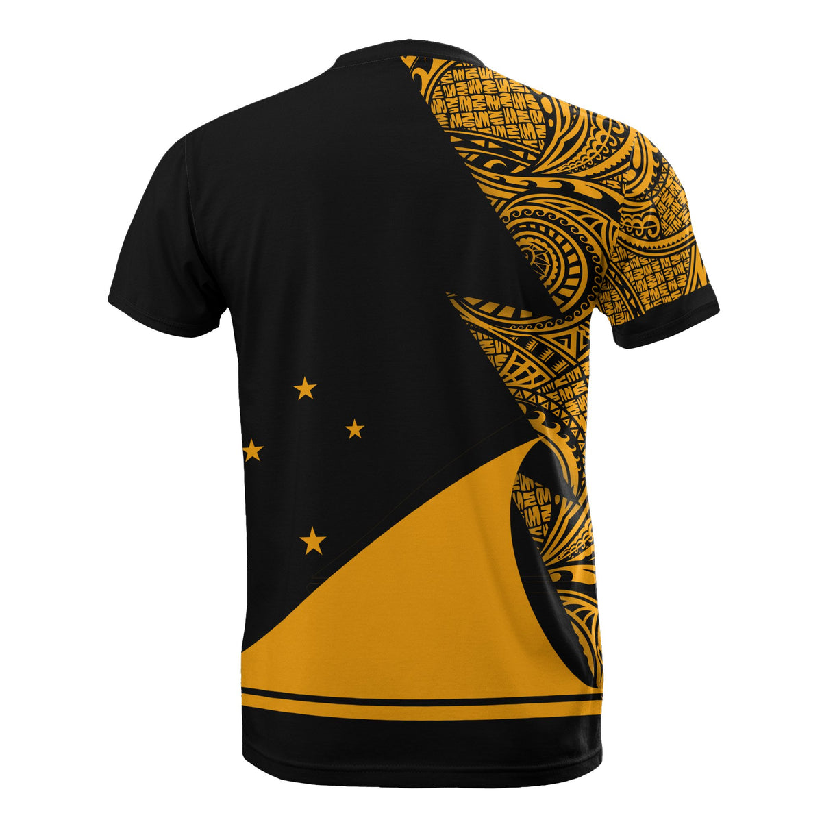 Tokelau Custom T Shirt Polynesian Pattern Gold Style - Polynesian Pride