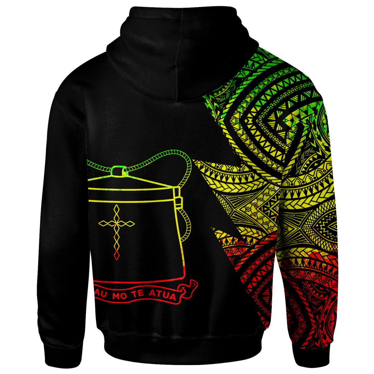 Tokelau Custom Personalized Hoodie Flash Style Reggae - Polynesian Pride