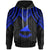 Tokelau Hoodie Polynesian Armor Style Blue Unisex Blue - Polynesian Pride