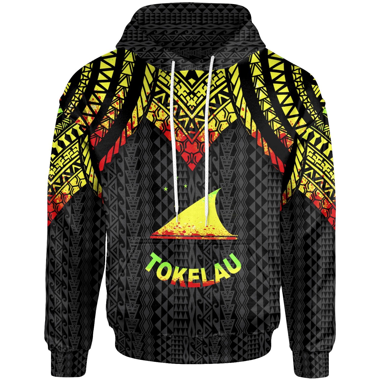 Tokelau Hoodie Polynesian Armor Style Reagge Unisex Reagge - Polynesian Pride