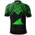 Tokelau Polo Shirt Polynesian Armor Style Green - Polynesian Pride