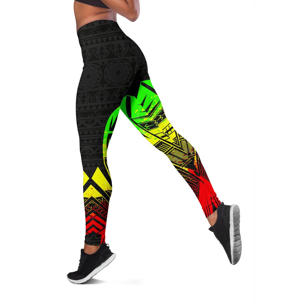 Tokelau Polynesian Leggings - Polynesian Tattoo Reggae Version - Polynesian Pride