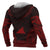 Tokelau Polynesian Chief Custom Zip up Hoodie Red Version - Polynesian Pride