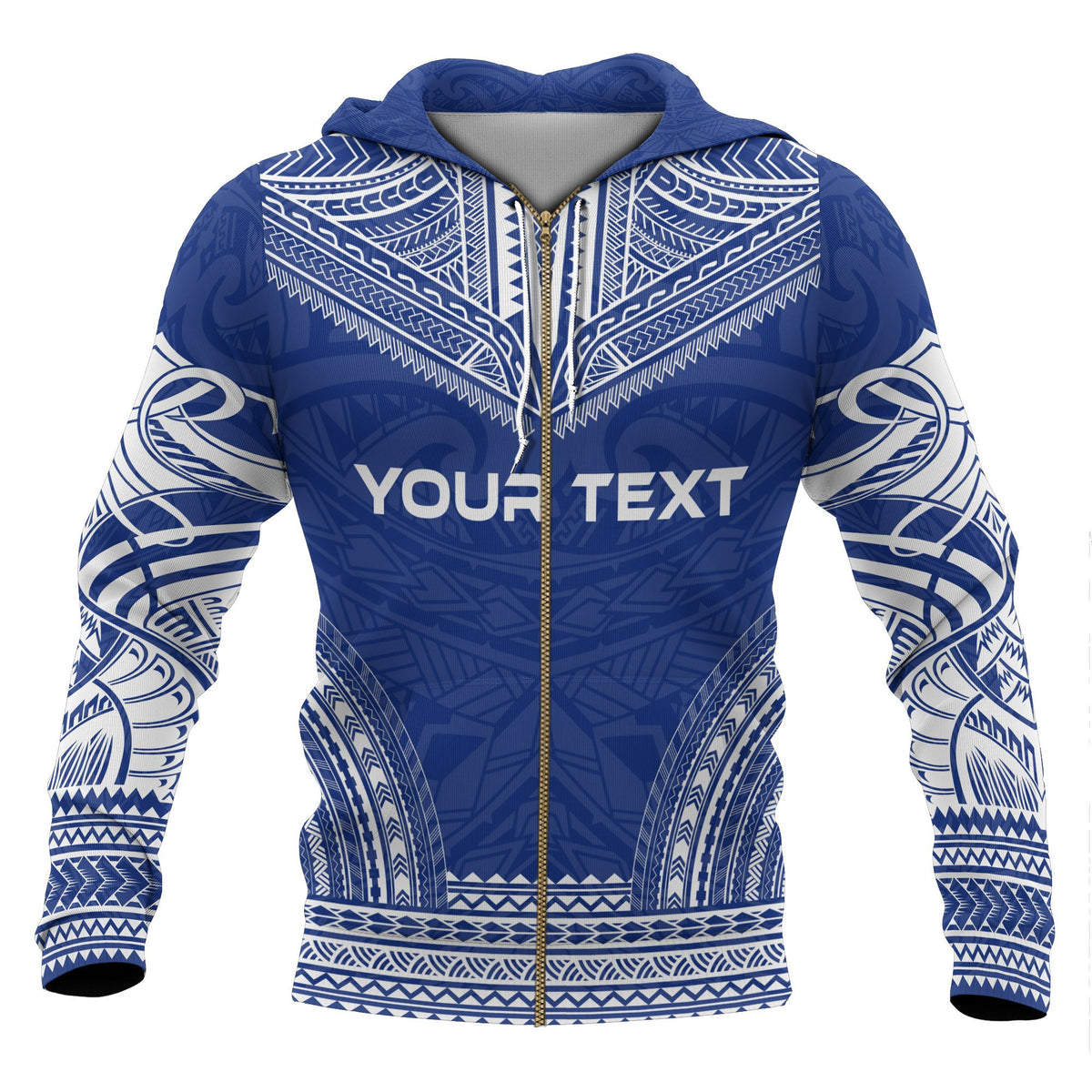 Tokelau Polynesian Chief Custom Zip up Hoodie Flag Version - Polynesian Pride