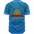 Tonga Custom Personalised Baseball Shirt - Lavengamalie College Logo With Tropical Flowers Baseball Shirt LT10 - Polynesian Pride