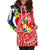 Tonga Hoodie Dress - Polynesian Pattern Red Color LT7 Red - Polynesian Pride