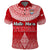 Custom Mate Maa Tonga Rugby Polo Shirt Tongan Kupesi Ngatu Style LT9 Red - Polynesian Pride