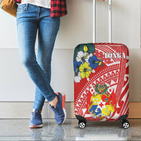 Tonga Luggage Covers - Polynesian Pattern Red Color LT7 - Polynesian Pride