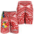 Tonga Men's Shorts - Polynesian Pattern Red Color LT7 - Polynesian Pride