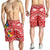 Tonga Men's Shorts - Polynesian Pattern Red Color LT7 - Polynesian Pride