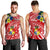 Tonga Men's Tank Top - Polynesian Pattern Red Color LT7 - Polynesian Pride