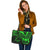 Tonga Leather Tote - Green Color Cross Style - Polynesian Pride