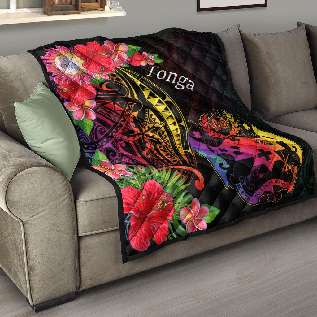 Tonga Premium Quilt - Tropical Hippie Style - Polynesian Pride