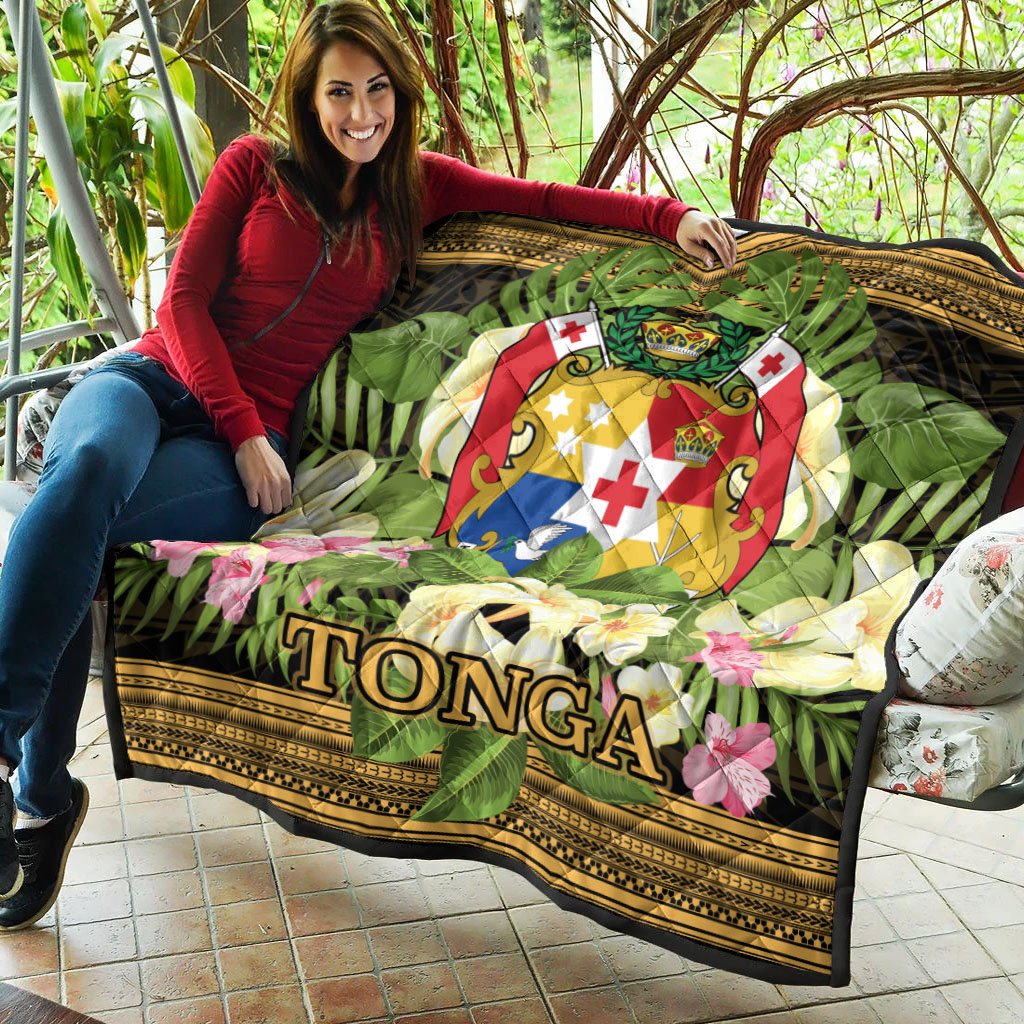 Tonga Premium Quilt - Polynesian Gold Patterns Collection - Polynesian Pride