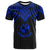 Tonga Custom T Shirt Polynesian Armor Style Blue Unisex Blue - Polynesian Pride