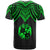 Tonga T Shirt Polynesian Armor Style Green - Polynesian Pride