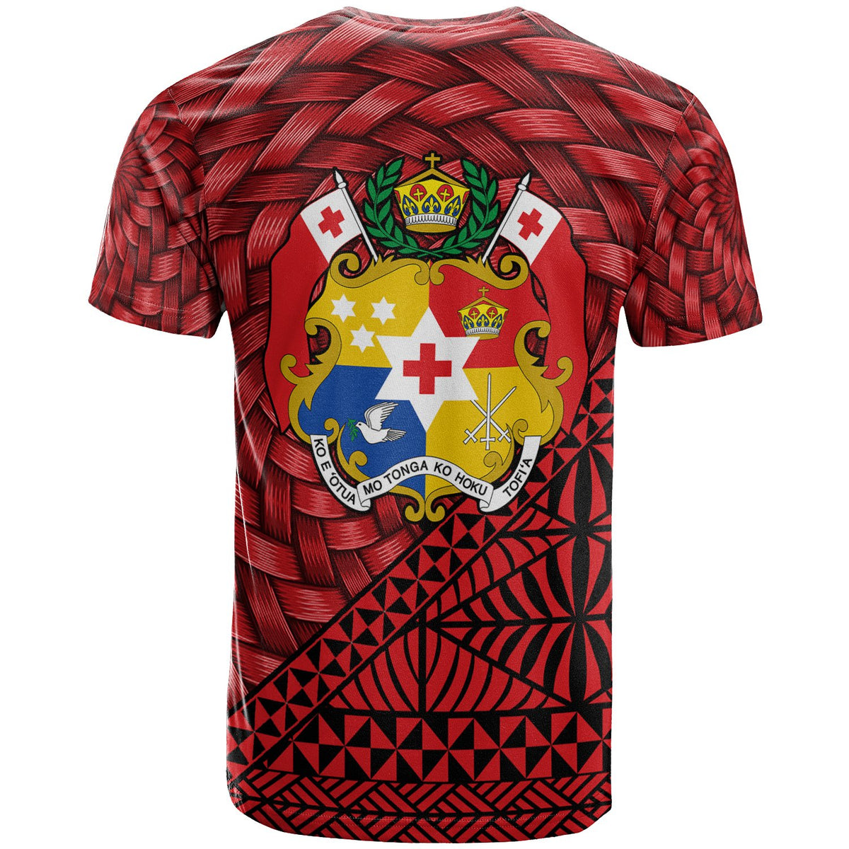 Tonga T Shirt Custom Tapa Patterns With Bamboo - Polynesian Pride
