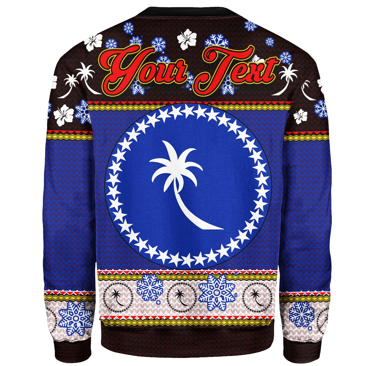 Chuuk Custom Personalised Christmas Sweater - Santa Claus Polynesian Tattoo - Polynesian Pride