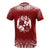 Tonga Custom T Shirt Fog Red - Polynesian Pride