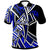 Tonga Polo Shirt Tribal Flower Special Pattern Blue Color Unisex Blue - Polynesian Pride