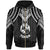 Tonga Zip up Hoodie Polynesian Armor Style Black Unisex Black - Polynesian Pride