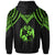 Tonga Hoodie Polynesian Armor Style Green - Polynesian Pride