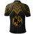 Tonga Custom Polo Shirt Polynesian Armor Style Gold - Polynesian Pride