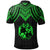 Tonga Polo Shirt Polynesian Armor Style Green - Polynesian Pride