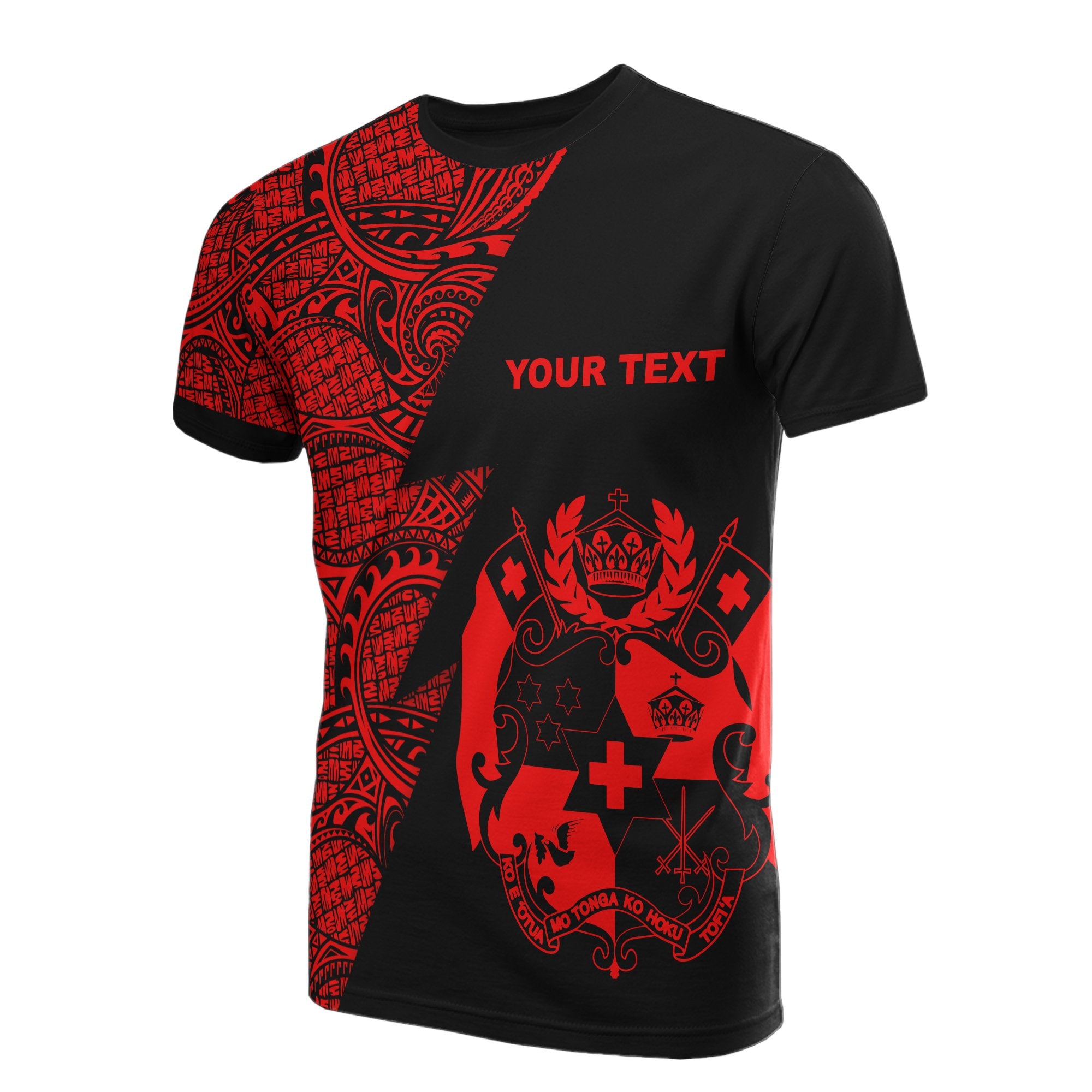 Tonga Custom T Shirt Polynesian Pattern Red Style Unisex Red - Polynesian Pride