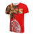 Tonga T Shirt Polynesian Palm Tree Flag Unisex Red - Polynesian Pride