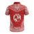 Tonga Custom Polo Shirt Tonga Coat Of Arms Polynesian Chief Tattoo Red Version - Polynesian Pride