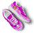 Tonga Wave Sneakers - Polynesian Pattern White Pink Color - Polynesian Pride